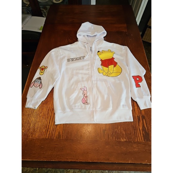 Disney Womens Licensed Winnie The Pooh Full Zip Character Hoodie Size Med (A349) - Picture 1 of 8